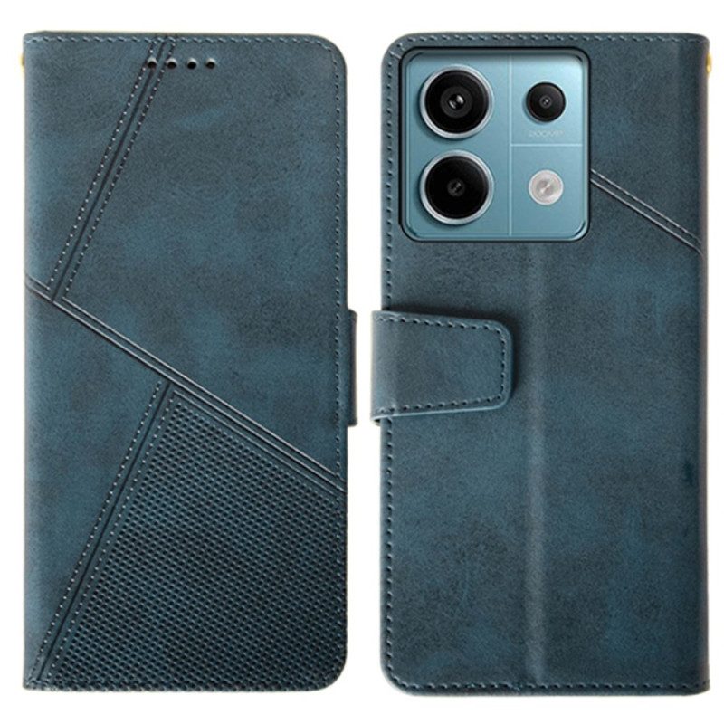 Folio-hoesje Xiaomi Redmi Note 13 Pro 5g Telefoonhoesje Idewei-lijnen