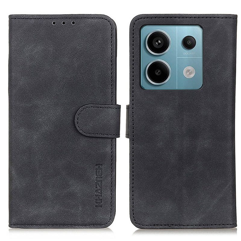 Folio-hoesje Xiaomi Redmi Note 13 Pro 5g Telefoonhoesje Retro Kunstleer Khazneh