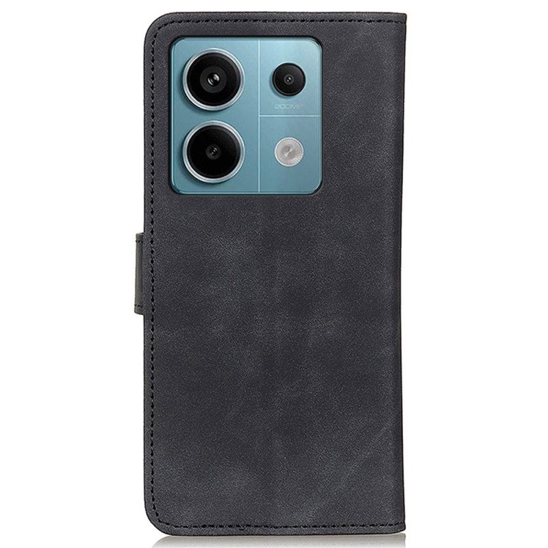 Folio-hoesje Xiaomi Redmi Note 13 Pro 5g Telefoonhoesje Retro Kunstleer Khazneh