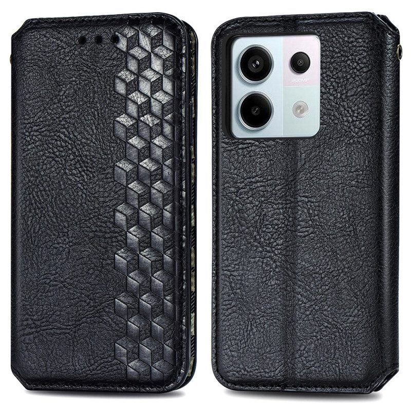 Folio-hoesje Xiaomi Redmi Note 13 Pro 5g Vintage 3d-diamanten