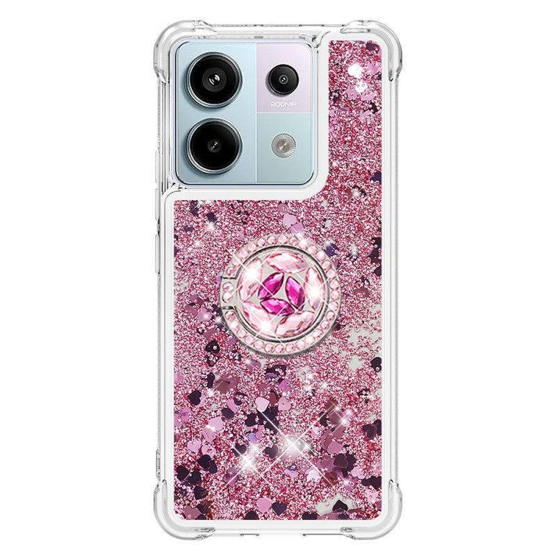 Hoesje Xiaomi Redmi Note 13 Pro 5g Glitterringhouder Bescherming Hoesje