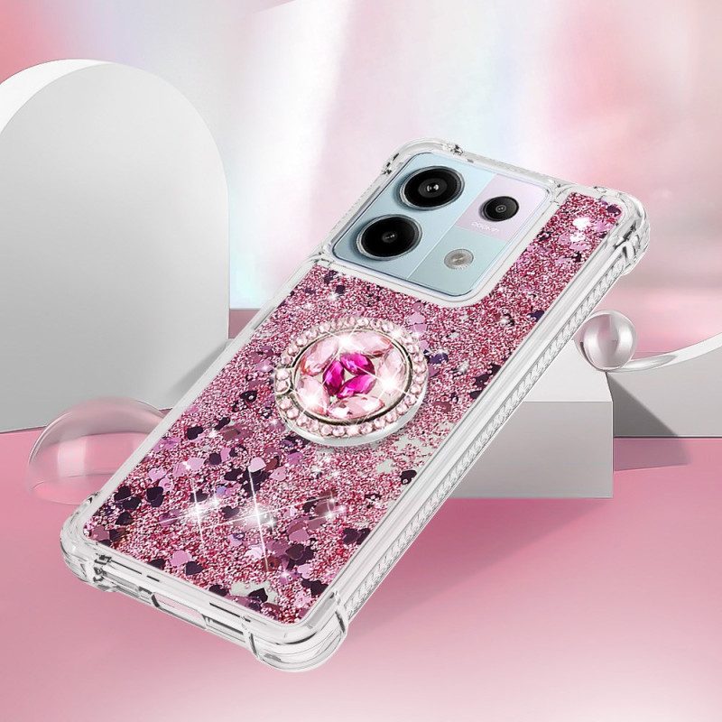 Hoesje Xiaomi Redmi Note 13 Pro 5g Glitterringhouder Bescherming Hoesje