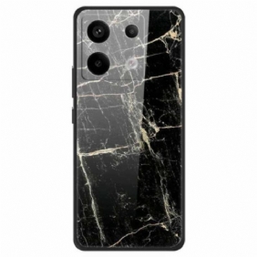 Hoesje Xiaomi Redmi Note 13 Pro 5g Platinazwart Gehard Gehard Glas