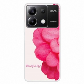 Hoesje Xiaomi Redmi Note 13 Pro 5g Roze Bloem Bescherming Hoesje