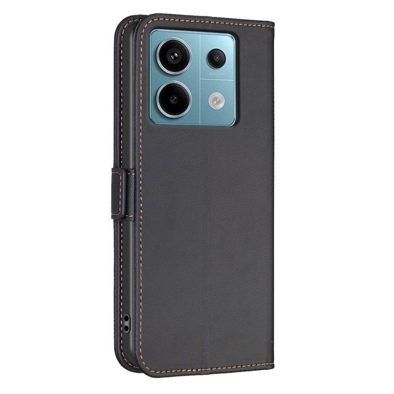 Leren Hoesje Xiaomi Redmi Note 13 Pro 5g Binfen Kleur Bescherming Hoesje