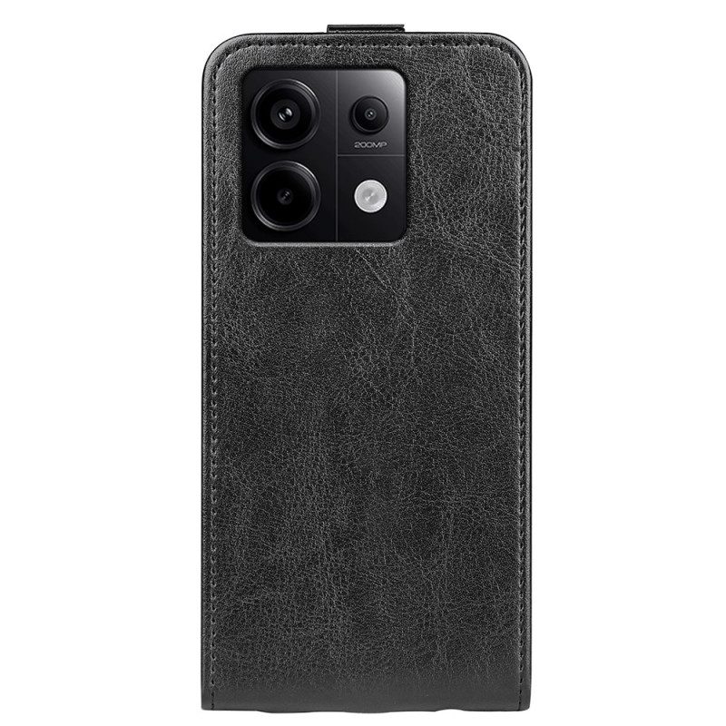 Leren Hoesje Xiaomi Redmi Note 13 Pro 5g Verticale Klep