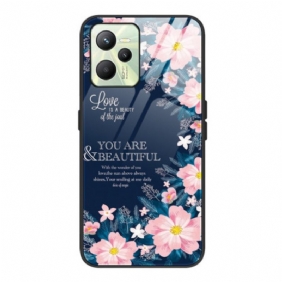 Hoesje voor Realme C35 Houd Van Roze Bloemen