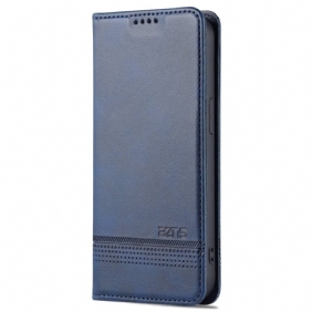 Bescherming Hoesje voor iPhone 14 Pro Folio-hoesje Azns Leerstyling