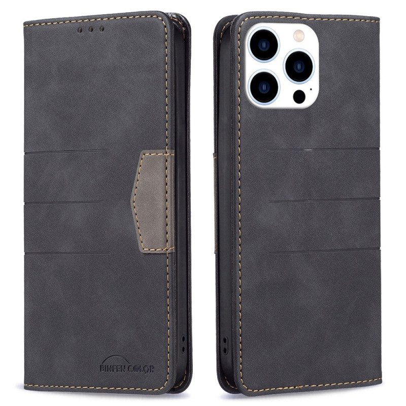 Bescherming Hoesje voor iPhone 14 Pro Folio-hoesje Binfen-kleur