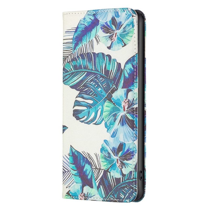 Bescherming Hoesje voor iPhone 14 Pro Folio-hoesje Bladeren