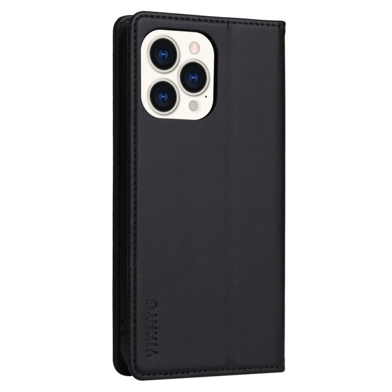 Bescherming Hoesje voor iPhone 14 Pro Folio-hoesje Decoratieve Klinknagels