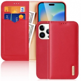 Bescherming Hoesje voor iPhone 14 Pro Folio-hoesje Hivo-serie Dux Ducis