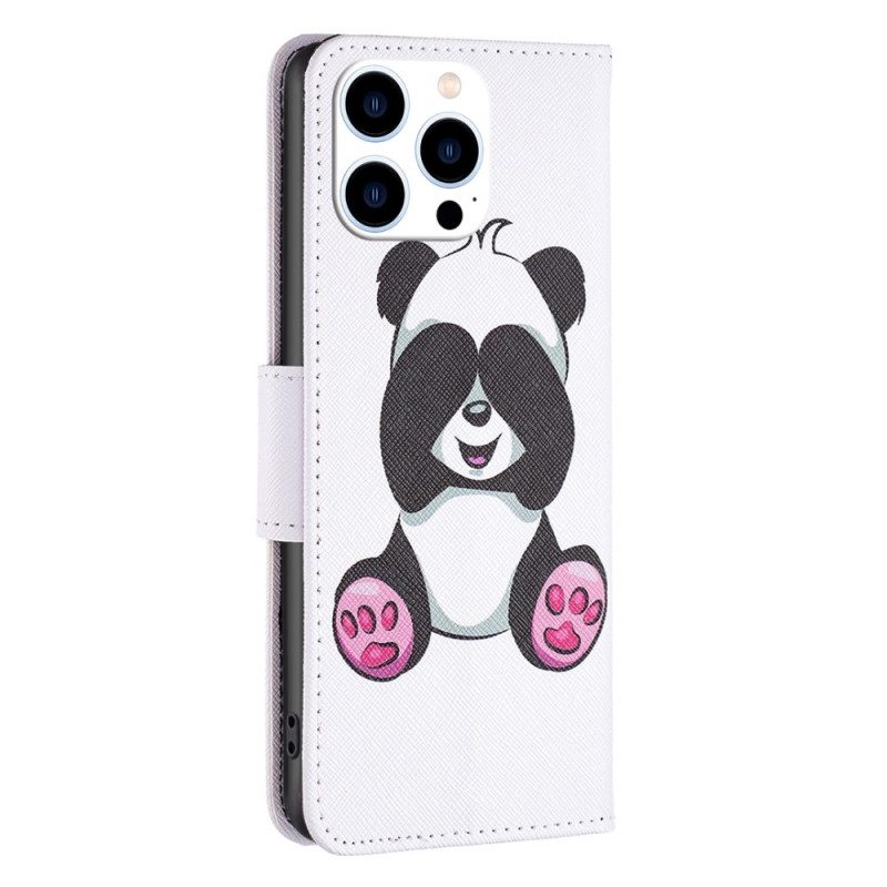 Folio-hoesje voor iPhone 14 Pro Panda