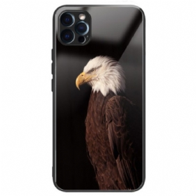 Hoesje voor iPhone 14 Pro Adelaar Gehard Glas