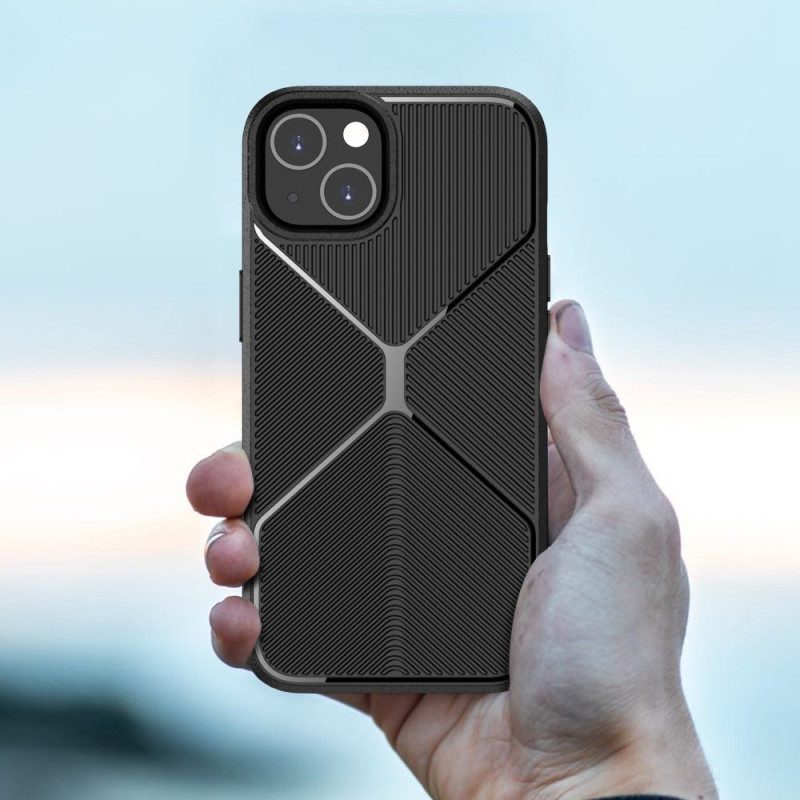 Hoesje voor iPhone 14 Pro Antislip X-ontwerp