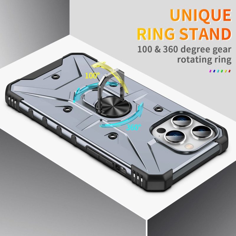 Hoesje voor iPhone 14 Pro Bescherming Hoesje Ring-support Optimale Bescherming