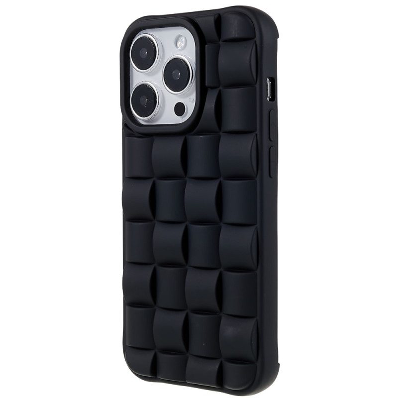 Hoesje voor iPhone 14 Pro Gewatteerde Stijl