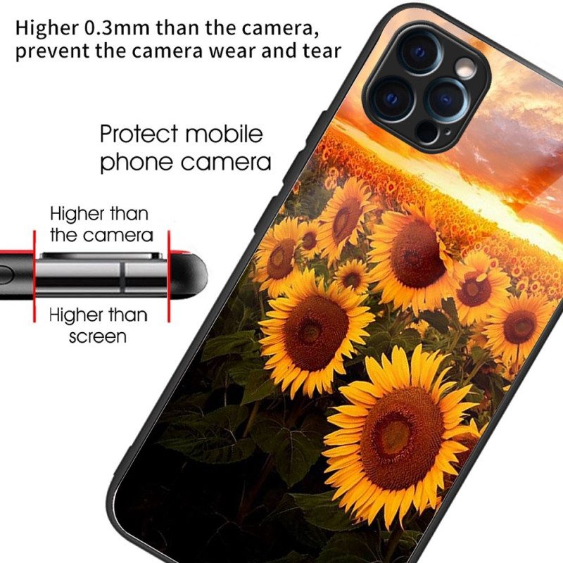 Hoesje voor iPhone 14 Pro Intense Zonnebloemen