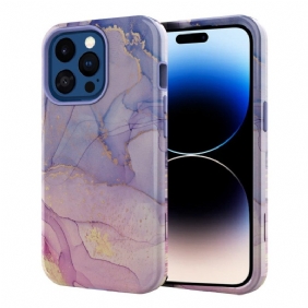 Hoesje voor iPhone 14 Pro Luxe Marmer