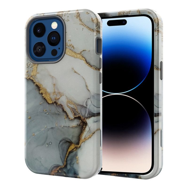 Hoesje voor iPhone 14 Pro Luxe Marmer