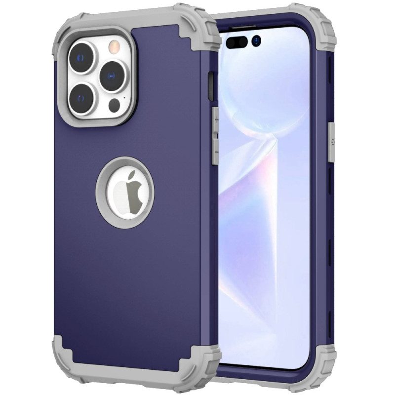 Hoesje voor iPhone 14 Pro Metaaleffect