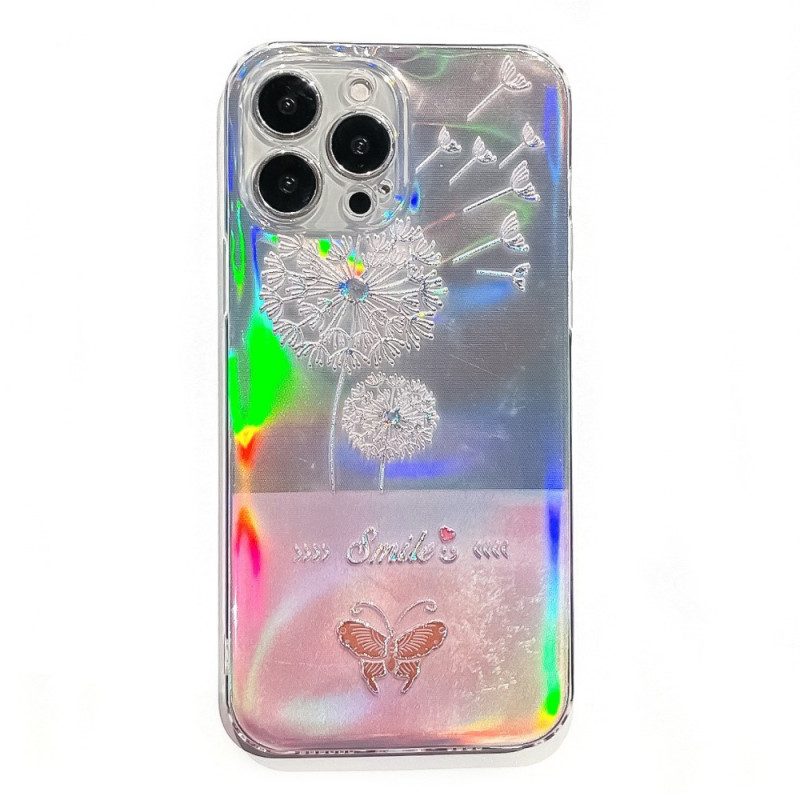 Hoesje voor iPhone 14 Pro Siliconen Laserpatroon