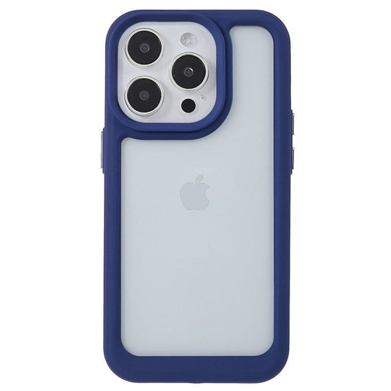 Hoesje voor iPhone 14 Pro Siliconen Randen