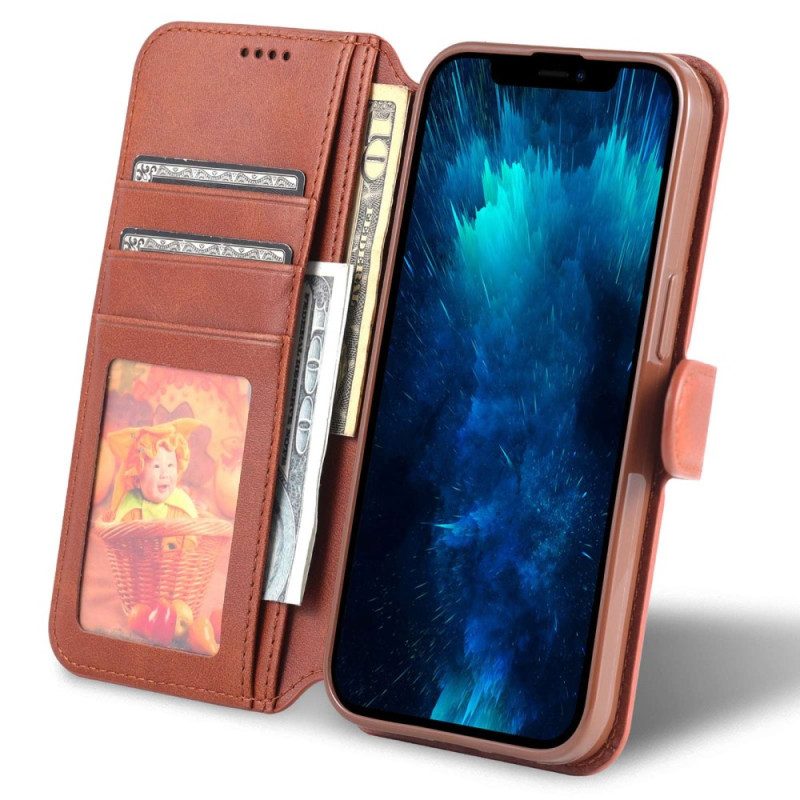 Leren Hoesje voor iPhone 14 Pro Azns Kunstleer