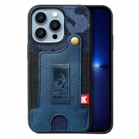 Telefoonhoesje voor iPhone 14 Pro Kaarthouder En Jeansriem