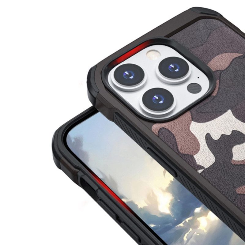 Telefoonhoesje voor iPhone 14 Pro Versterkte Camouflage