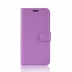 Folio-hoesje voor Samsung Galaxy S20 Plus / S20 Plus 5G Klassiek Lychee Kunstleer