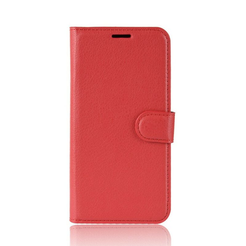 Folio-hoesje voor Samsung Galaxy S20 Plus / S20 Plus 5G Klassiek Lychee Kunstleer