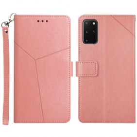 Folio-hoesje voor Samsung Galaxy S20 Plus / S20 Plus 5G Stijl Leer Geo Y Design