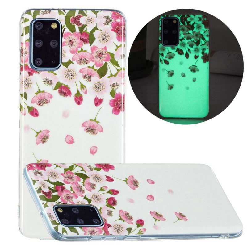 Hoesje voor Samsung Galaxy S20 Plus / S20 Plus 5G Fluorescerende Bloemen