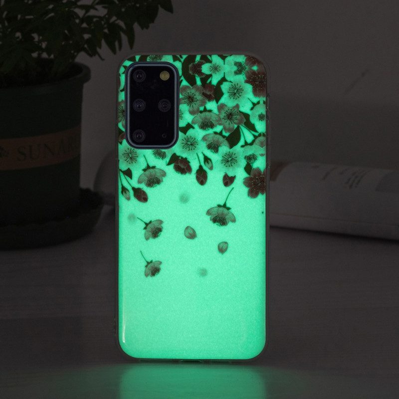 Hoesje voor Samsung Galaxy S20 Plus / S20 Plus 5G Fluorescerende Bloemen