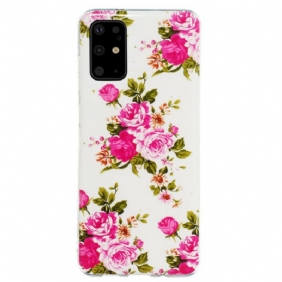 Hoesje voor Samsung Galaxy S20 Plus / S20 Plus 5G Fluorescerende Bloemen