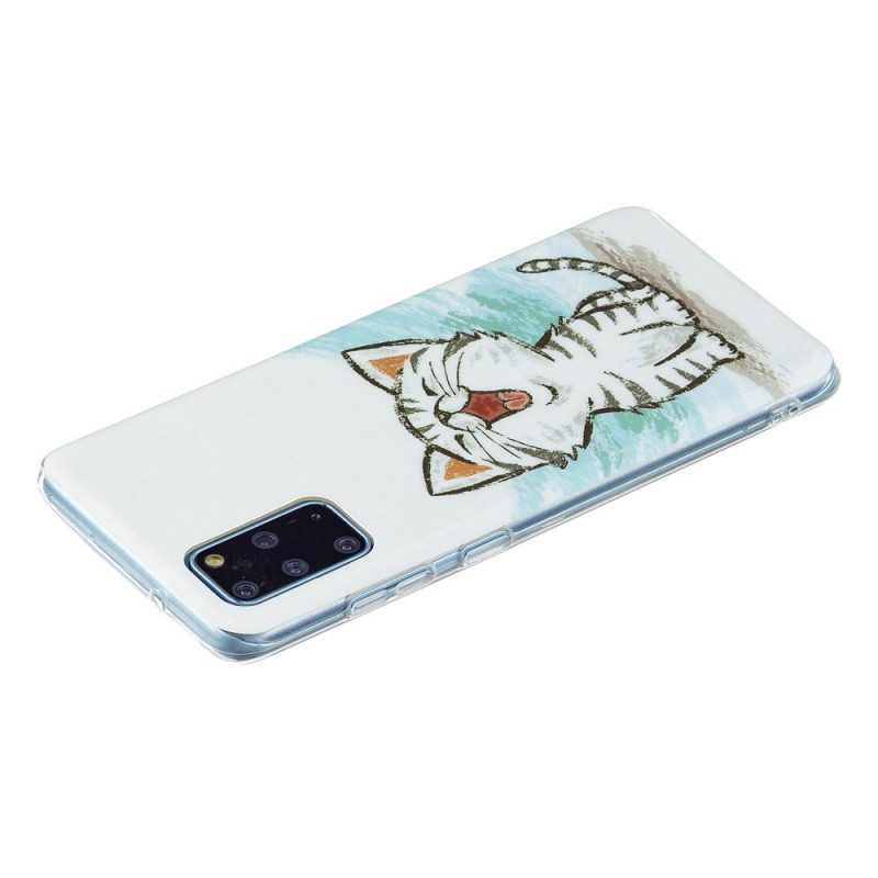 Hoesje voor Samsung Galaxy S20 Plus / S20 Plus 5G Fluorescerende Kat