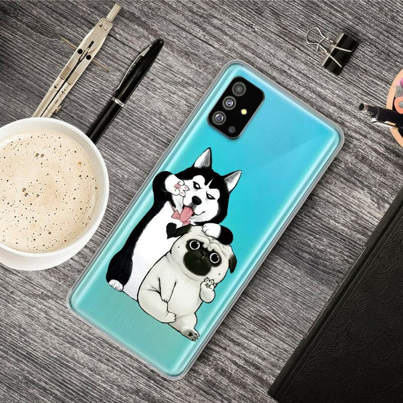 Hoesje voor Samsung Galaxy S20 Plus / S20 Plus 5G Grappige Honden