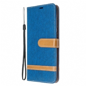 Leren Hoesje voor Samsung Galaxy S20 Plus / S20 Plus 5G Met Ketting Band Van Stof En Leereffect