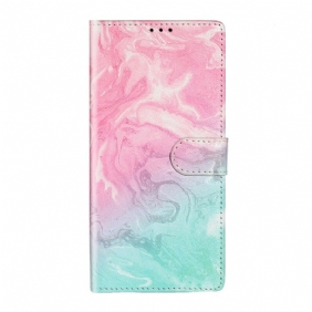 Leren Hoesje voor Samsung Galaxy S20 Plus / S20 Plus 5G Ontwerper Marmer