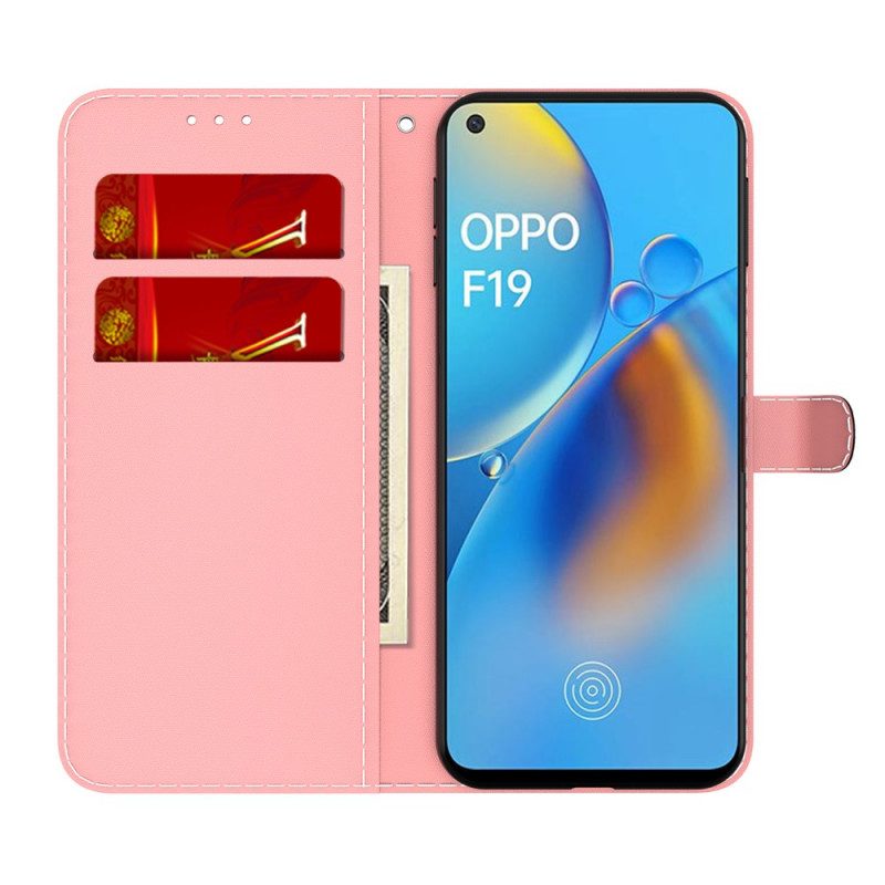 Flip Case voor Oppo A74 4G Waterverf