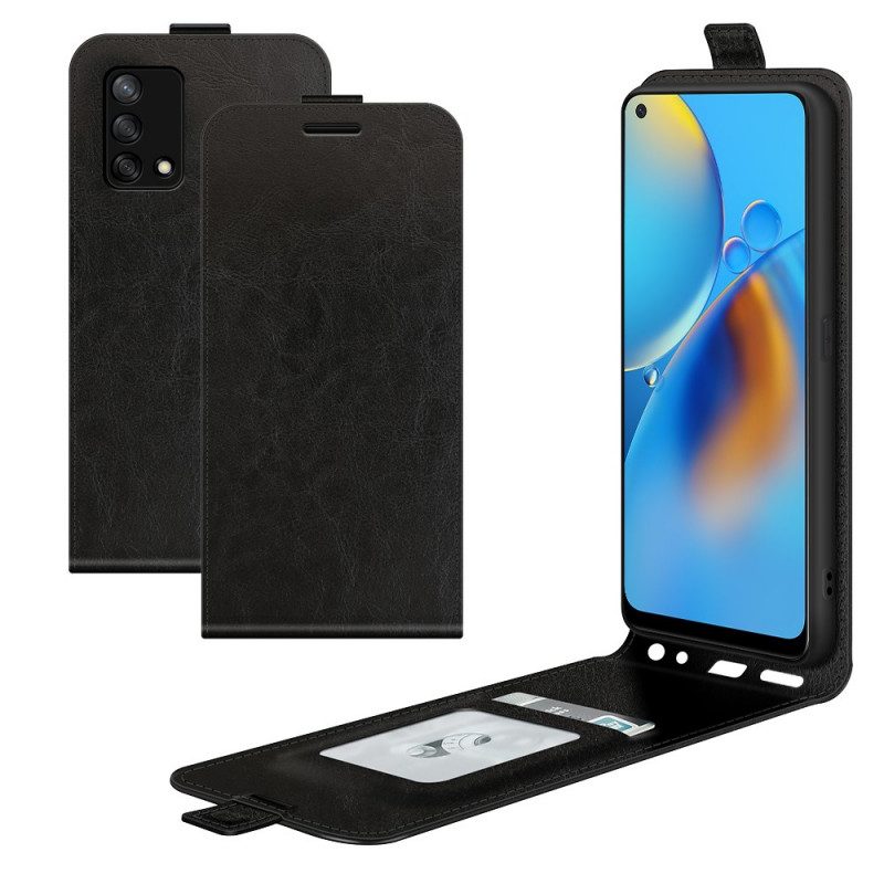 Folio-hoesje voor Oppo A74 4G Flip Case Retro Opvouwbaar