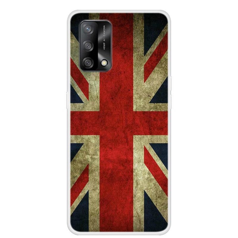 Hoesje voor Oppo A74 4G Engelse Vlag