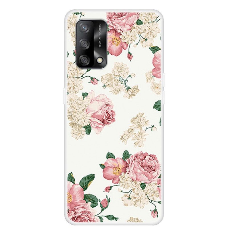 Hoesje voor Oppo A74 4G Vrijheid Bloemen