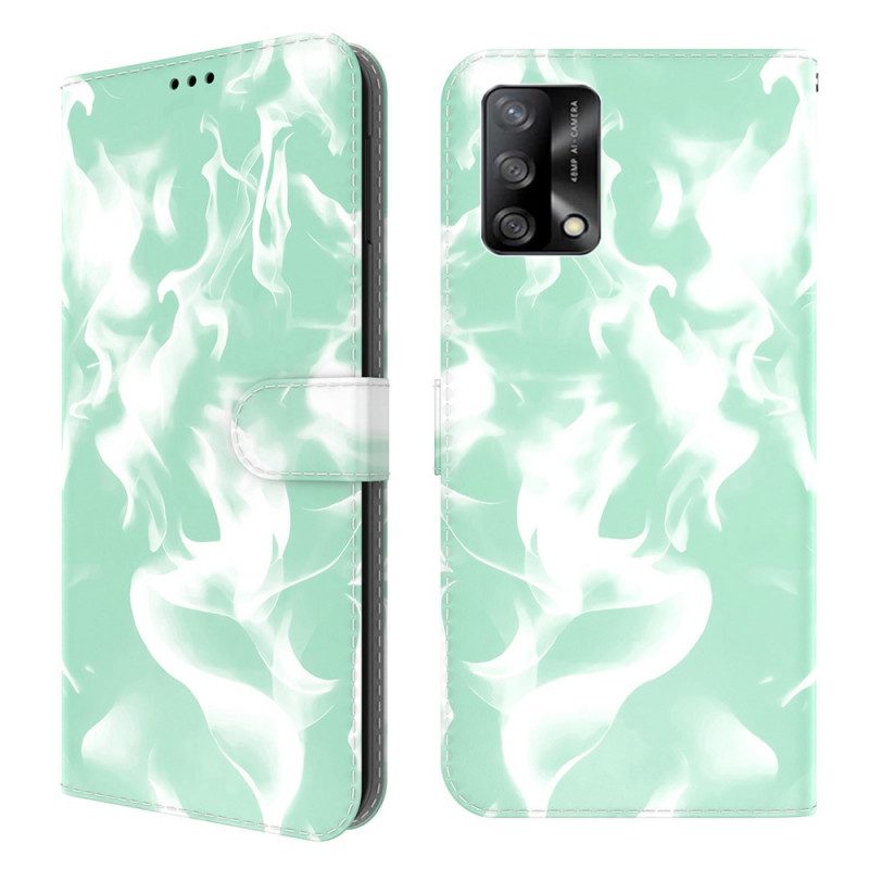 Leren Hoesje voor Oppo A74 4G Abstract Patroon