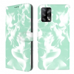 Leren Hoesje voor Oppo A74 4G Abstract Patroon