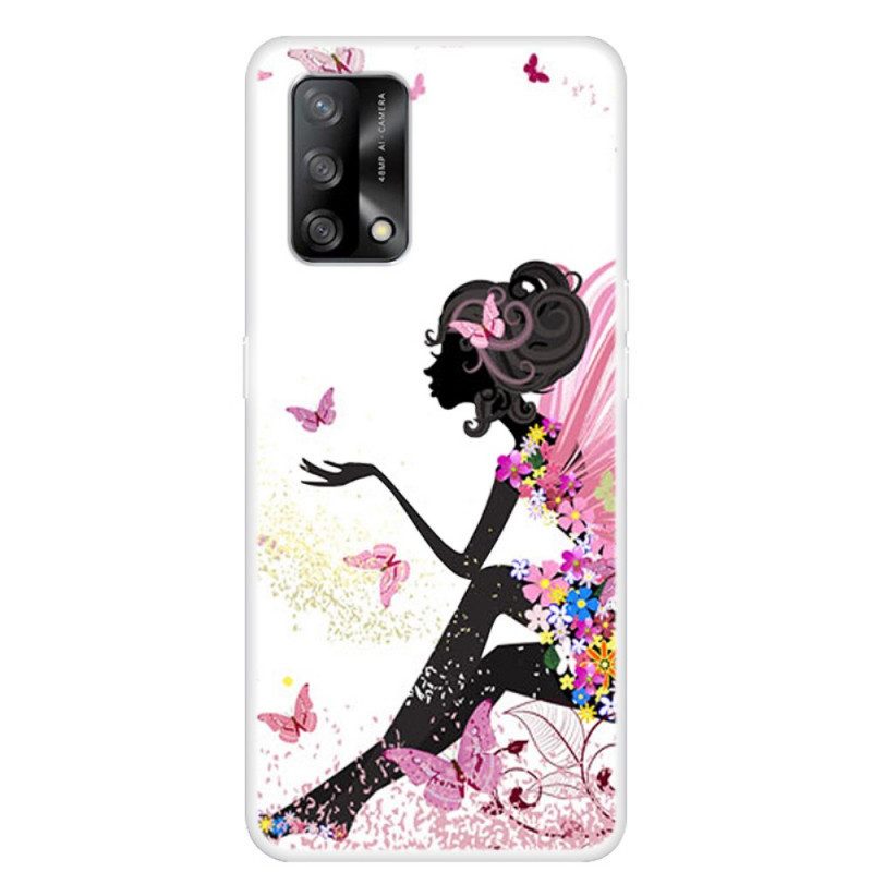 Telefoonhoesje voor Oppo A74 4G Bloemenfee