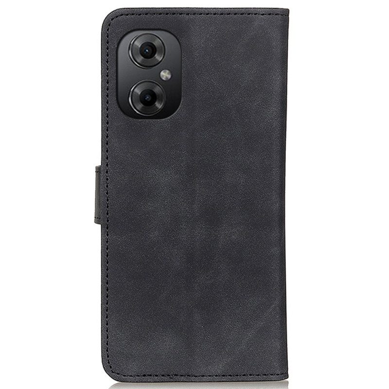 Flip Case voor Poco M4 5G Khazneh Ledereffect