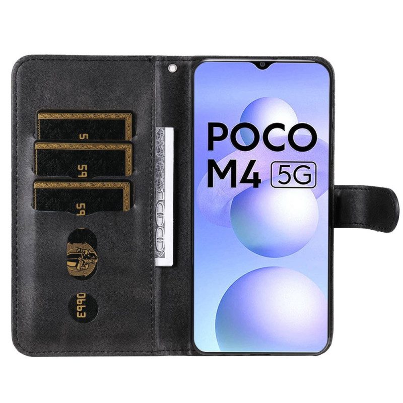 Flip Case voor Poco M4 5G Portemonnee