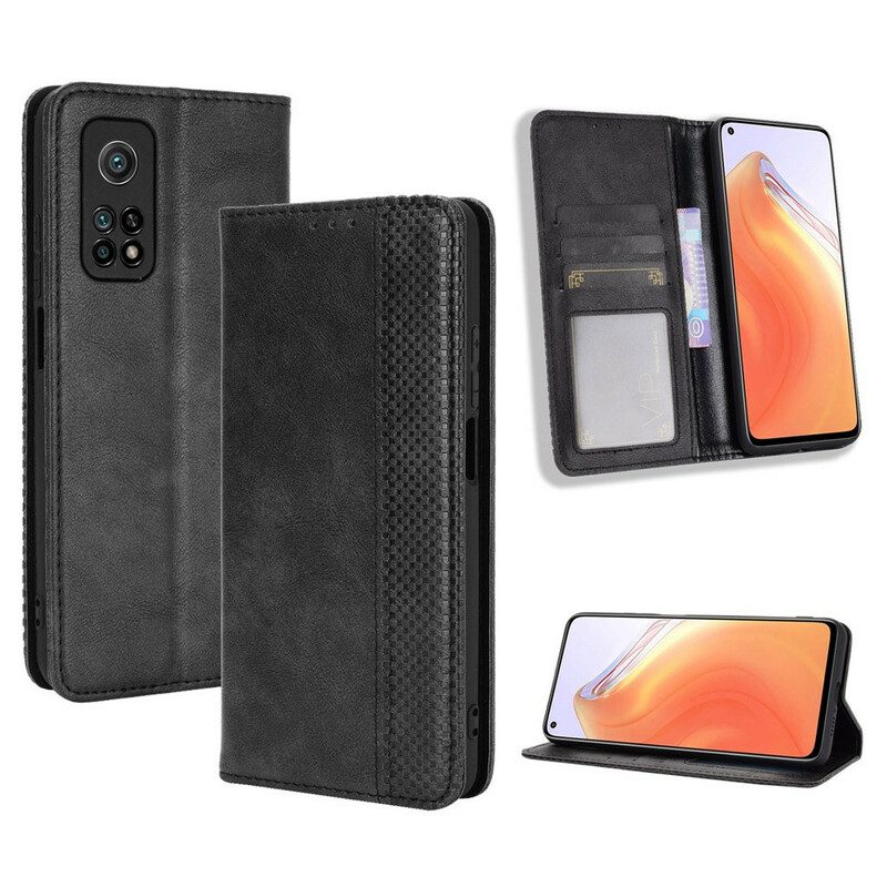 Bescherming Hoesje voor Xiaomi Mi 10T / 10T Pro Folio-hoesje Gestileerd Vintage Leereffect